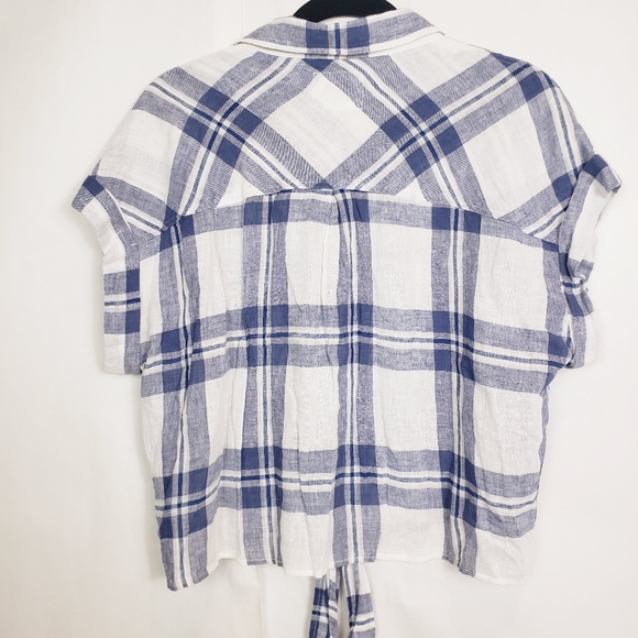 Rails Ameli Lapis coast white tie front shirt - Picture 8 of 9